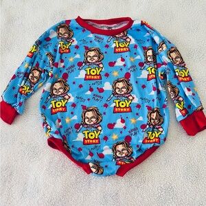 Toy Story Blue and Red Kids Bodysuit